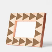 幾何学大きな三角形モチャムースほこりっぽいピンク レーザー彫刻フレーム (左)