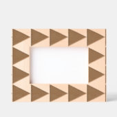 幾何学大きな三角形モチャムースほこりっぽいピンク レーザー彫刻フレーム (正面)