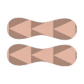 幾何学大きな三角形モチャムースほこりっぽいピンク 野球ボール (パネル)