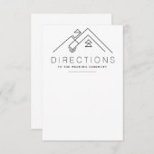 幾何学山 |方向カスタムカード エンクロージャーカード (正面/裏面)