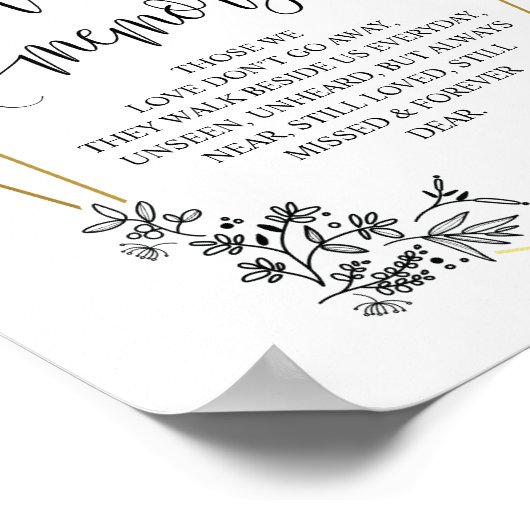 幾何学愛モダン記憶のメモリアルシンボルや象徴 ポスター (角)