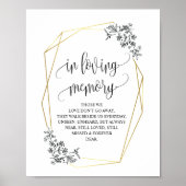 幾何学愛モダン記憶のメモリアルシンボルや象徴 ポスター (正面)