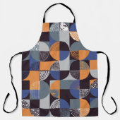 幾何学手書き:クリエイティブシームレスなドット。 エプロン (正面)