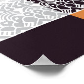 幾何学手書き：クリエイティブシームレスなドット。 ポスター (角)