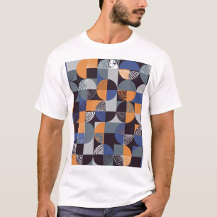 幾何学手書き:クリエイティブシームレスなドット。 Tシャツ
