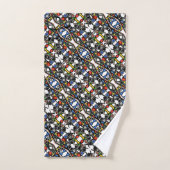 幾何学抽象芸術 ブランケット バスタオルセット (ハンドタオル)
