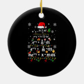 幾何学数科学先生クリスマス セラミックオーナメント (裏面)