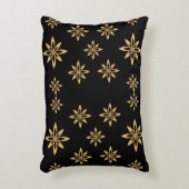 幾何学星状の花びらの繰り返し模様 アクセントクッション (正面(垂直))