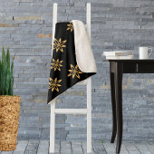 幾何学星状の花びらの繰り返し模様 シェルパブランケット