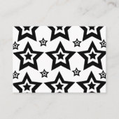 幾何学星黒と白 名刺 (正面)