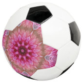 幾何学曼荼羅ピンク色の花パターン–67545 サッカーボール (3/4)