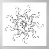 幾何学曼荼羅大成色絵 ポスター (正面)