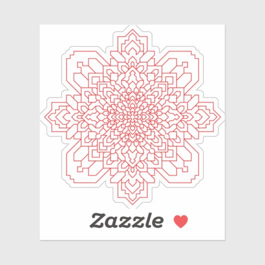 幾何学曼荼羅#11 シール (シート)