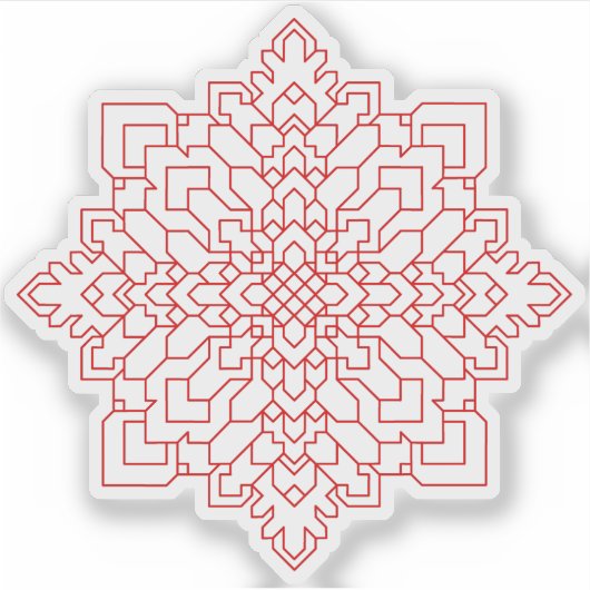 幾何学曼荼羅#13 シール (正面)