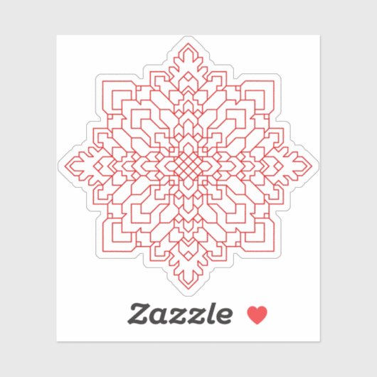 幾何学曼荼羅#13 シール (シート)