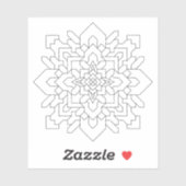 幾何学曼荼羅#1 シール (シート)