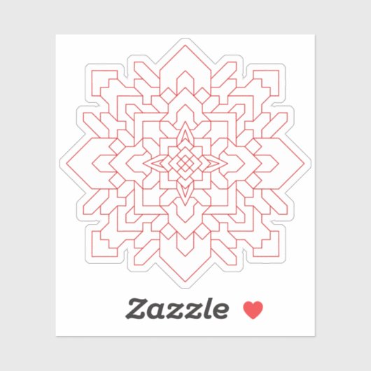 幾何学曼荼羅#1 シール (シート)