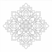 幾何学曼荼羅#2 シール (正面)