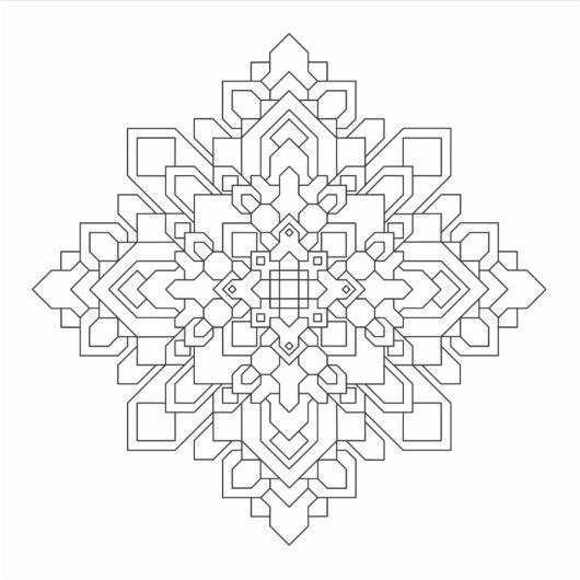 幾何学曼荼羅#2 シール (正面)