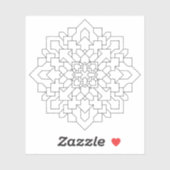 幾何学曼荼羅#3 シール (シート)