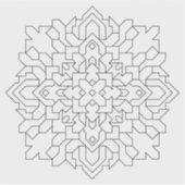 幾何学曼荼羅#6 シール (正面)