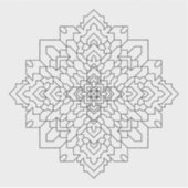 幾何学曼荼羅#7 シール (正面)