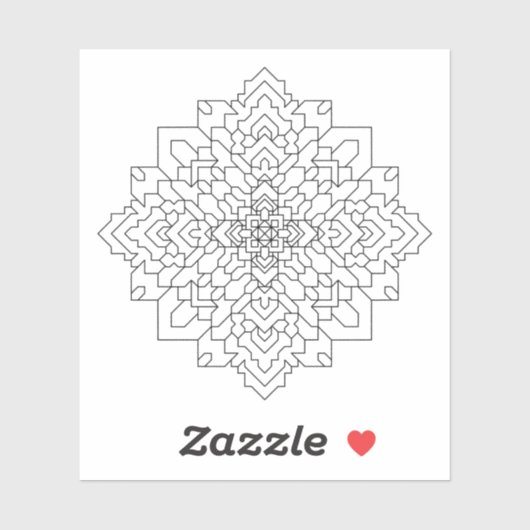 幾何学曼荼羅#7 シール (シート)