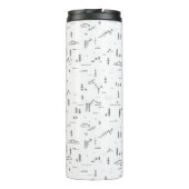 幾何学木地線の横パターン タンブラー (裏面)