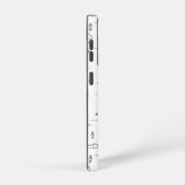 幾何学木地線の横パターン SAMSUNG GALAXYケース (右側面)