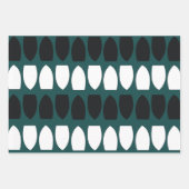 幾何学模様かわいいおもしろいフェスティバル ラッピングペーパーシート (正面2)