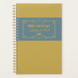 幾何学模様とアールデコブルーと黄パーソナライズされた色 プランナー手帳<br><div class="desc">このプランナースタイリッシュを彼または彼女のためにパーソナライズする。テンプレートは、あなたの名前、年とのタイトルを追加する準備ができてカスタムいる準備ができて読いるが、現在はそ保のITを追加す実在る。このデザインはモダン幾何学模様とエレガントアートデコフレームを組み合わせたカラーパレットに格納された青とマスタードイエロー。マッチングやコーディネートのプランナーは当店を参照。</div>