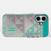 幾何学模様とモノグラカスタムム Case-Mate iPhoneケース (裏面 (横))