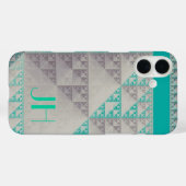 幾何学模様とモノグラカスタムム Case-Mate iPhoneケース (裏面 (横))