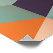 幾何学模様のカラフル正方形i ポスター (角)