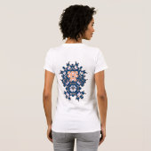 幾何学模様のガーデンシャツ Tシャツ (裏面フル)