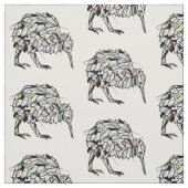 幾何学模様のキウイ ファブリック (見本)