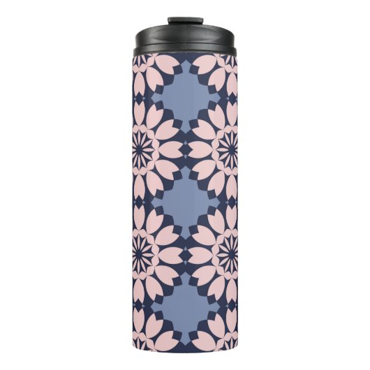 幾何学模様のシームレスな装飾違うパターン タンブラー (正面)