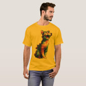 幾何学模様のトラTシャツ Tシャツ (正面フル)