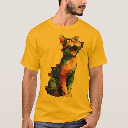 幾何学模様のトラTシャツ Tシャツ (正面)