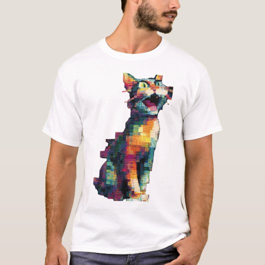 幾何学模様のトラTシャツ Tシャツ (正面)