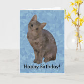 幾何学模様のハッピーバースデーカード カード (黄色い花)