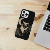 幾何学模様のフクロウと三日月 Case-Mate iPhoneケース