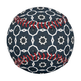 幾何学模様のプリント 野球ボール