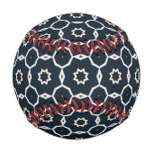 幾何学模様のプリント 野球ボール (正面)