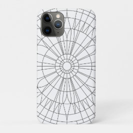 幾何学模様のマンダラ iPhone 11 PROケース