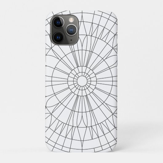 幾何学模様のマンダラ Case-Mate iPhoneケース (裏)