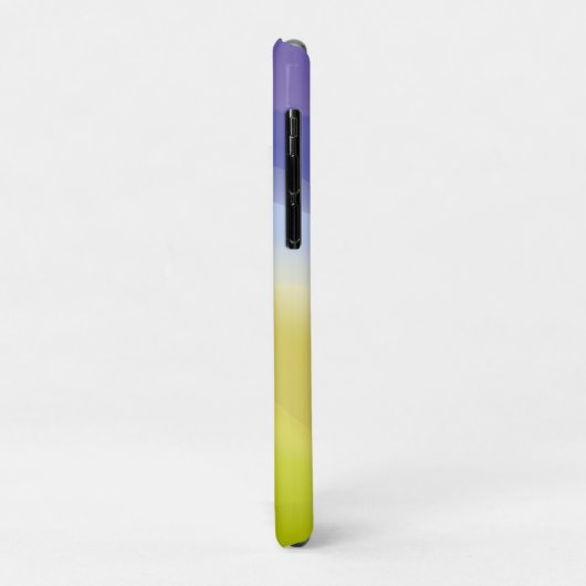 幾何学模様のラベンダーブルーと名前 Case-Mate iPhoneケース (裏面/左)