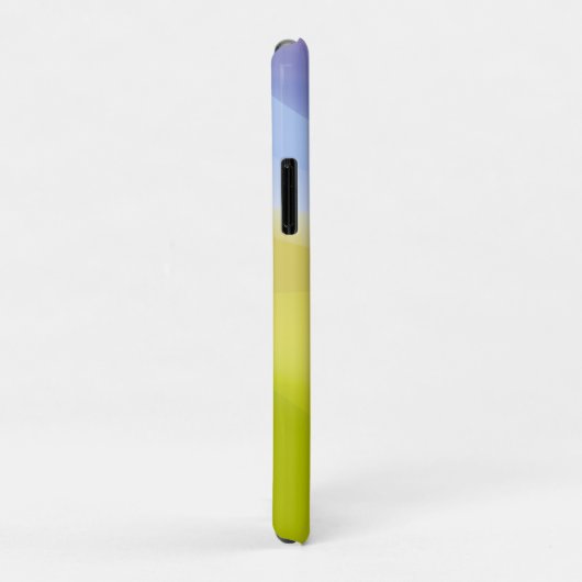 幾何学模様のラベンダーブルーと名前 Case-Mate iPhoneケース (裏面/右)