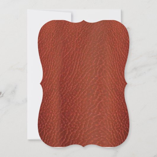 幾何学模様のレザーアートブライダルシャワー 招待状 (裏面)