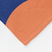 幾何学模様のレトロカラー70s フリースブランケット (角)